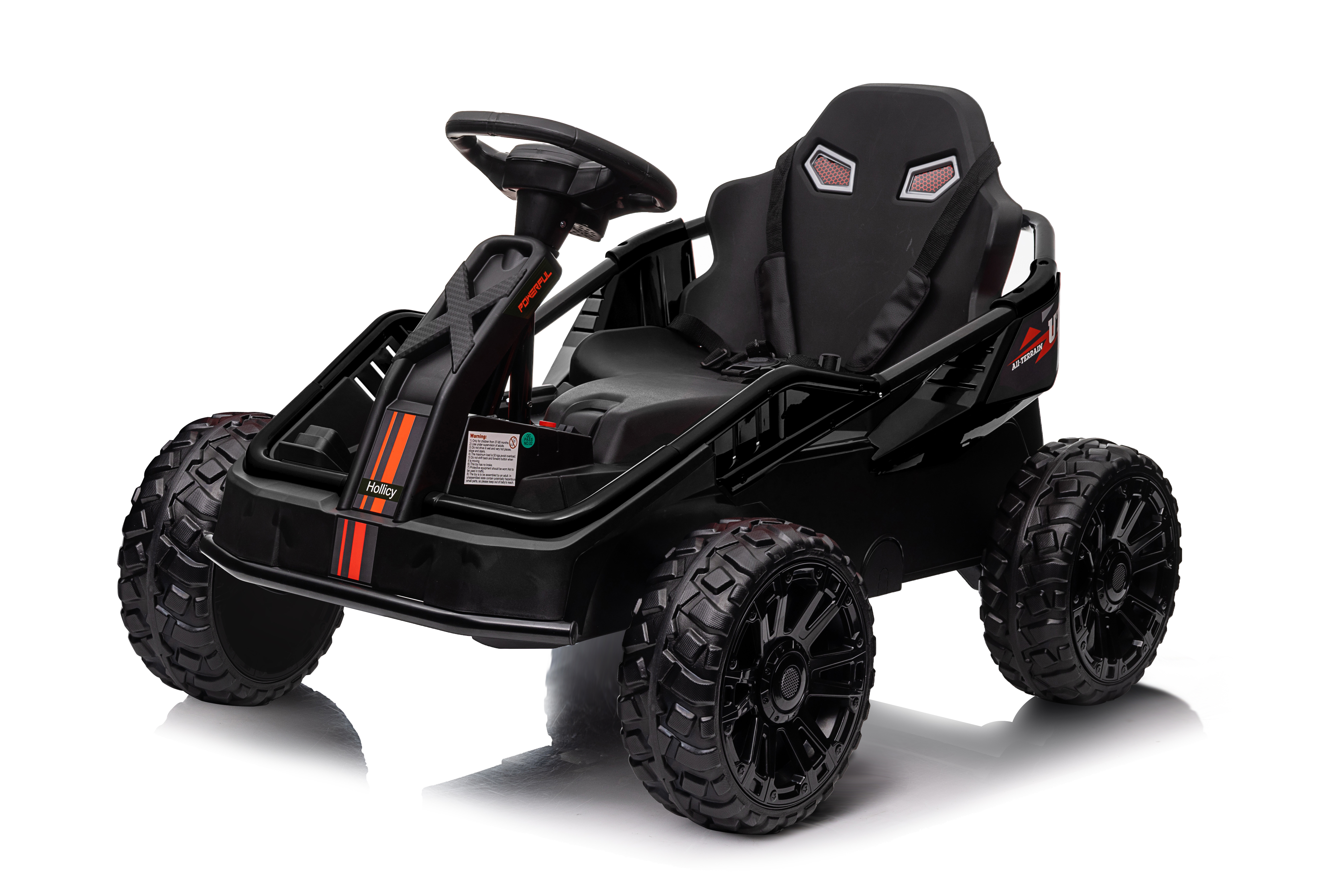 24V Ride On Toy for Big Kids 4x200W Electric Go Kart Safety First Battery-Powere