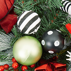 Weihnachtskranz Nahaufnahme