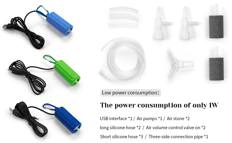 USB Aquarium Air Pump - Detail View