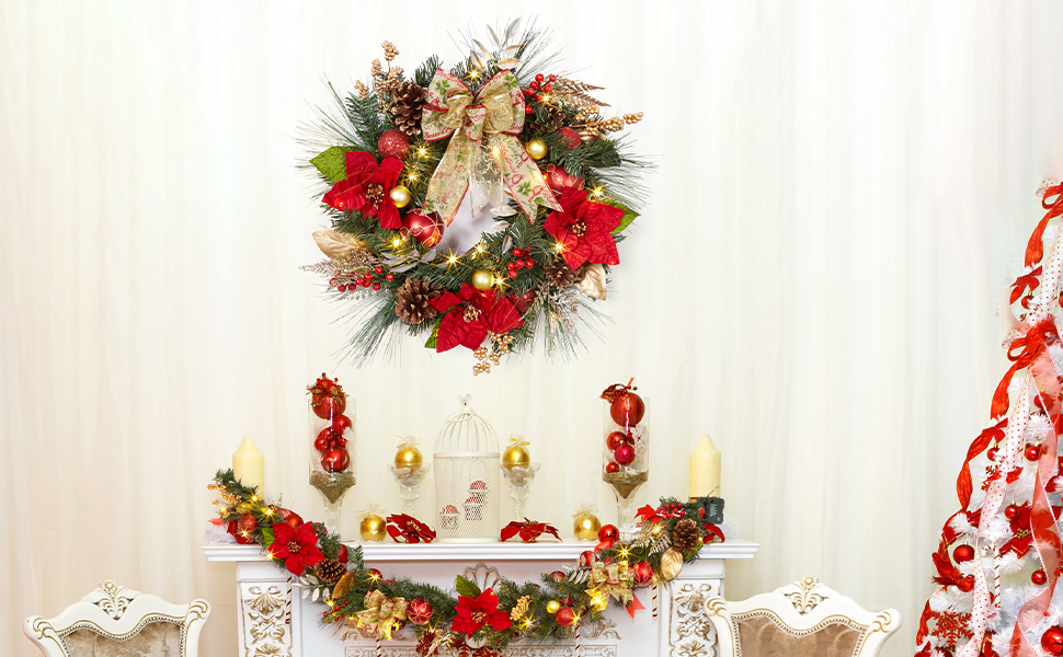 Weihnachtskranz Detailansicht