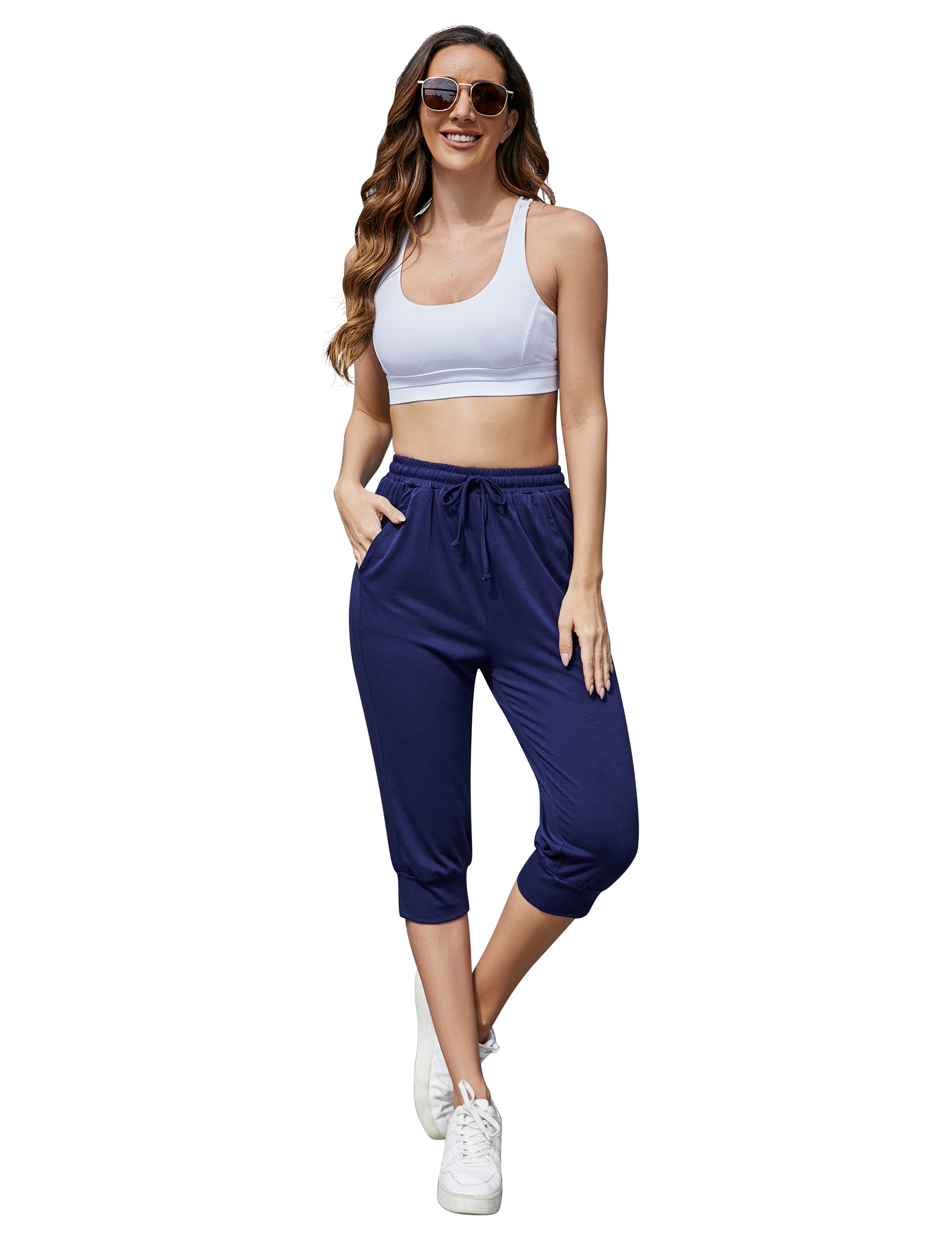 Women's Sweatpants Casual Pants with Pockets Joggers Yoga Pants - Picture 26 of 28