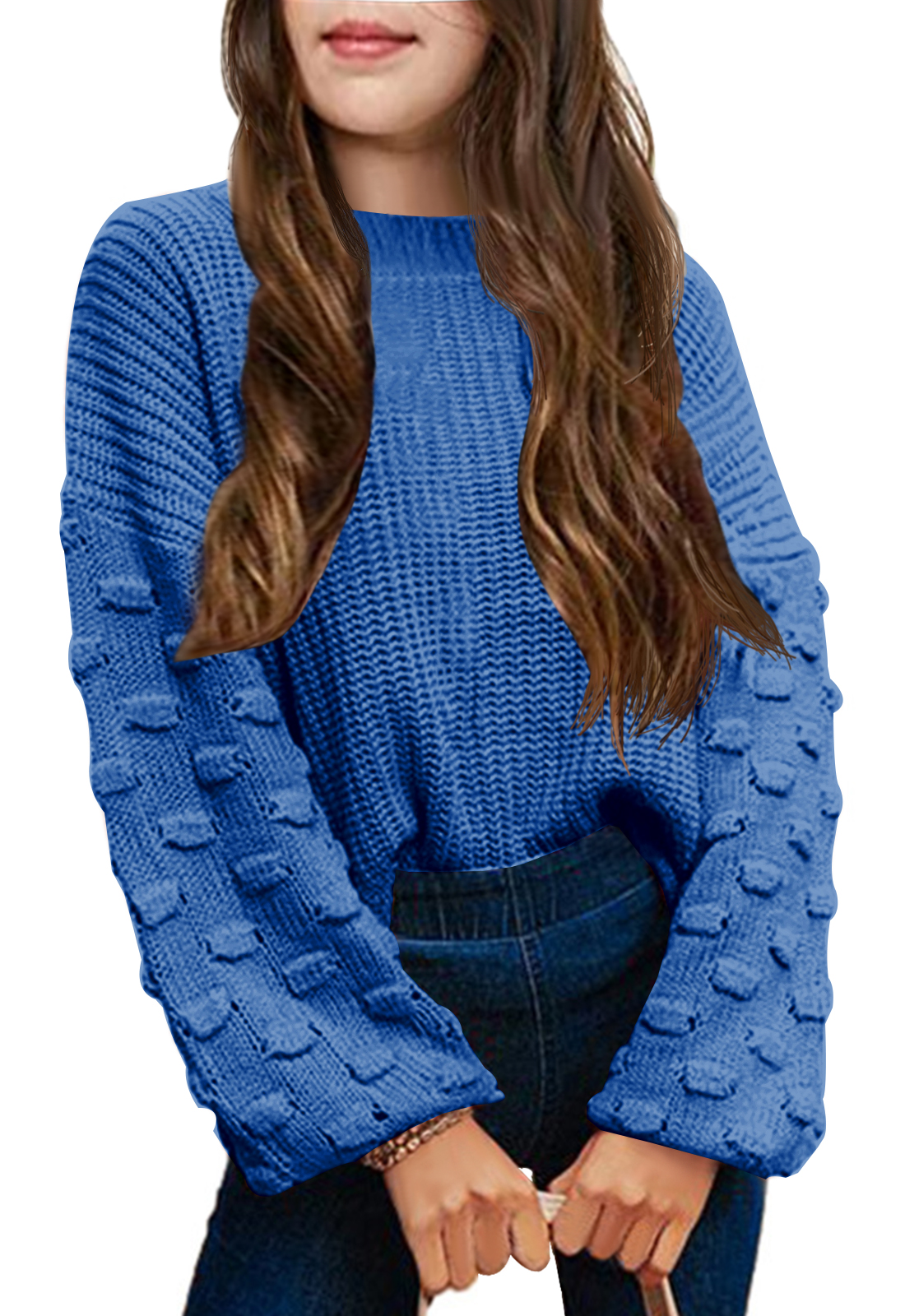 The Children's Place Girls' Long Sleeve Crew Neck Pullover Sweater - Picture 29 of 42
