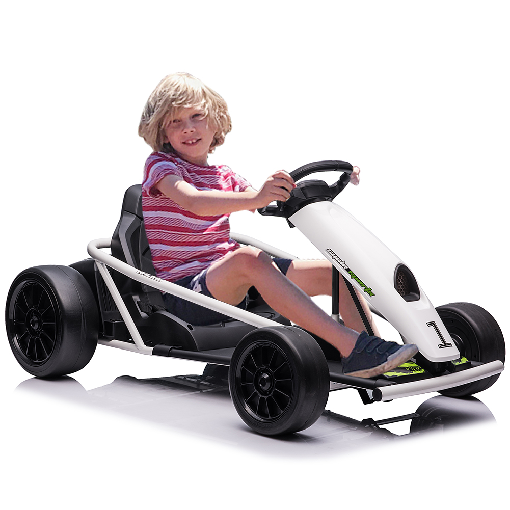 Electric Go Kart for Kids 24V Battery Dual Motors High Speed Outdoor Ride On Toy