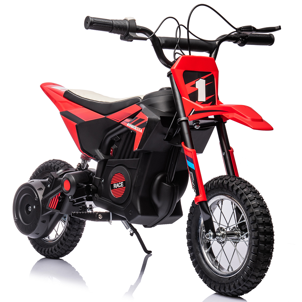 Kids Motorcycle Dirt Bike 24V 7AH Battery-Powered Ride on Motorcycle Fast Speeds