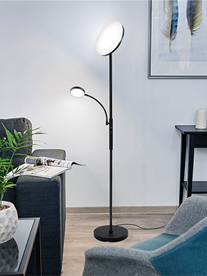 Detailansicht des Stehlampen-Designs