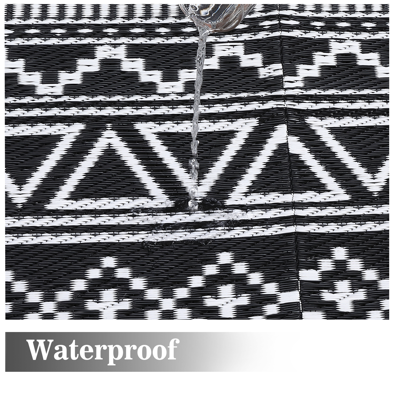 Outdoor Rug Reversible Plastic Straw Rug Modern Area Floor Mat RV Patio Backyard - Picture 40 of 165