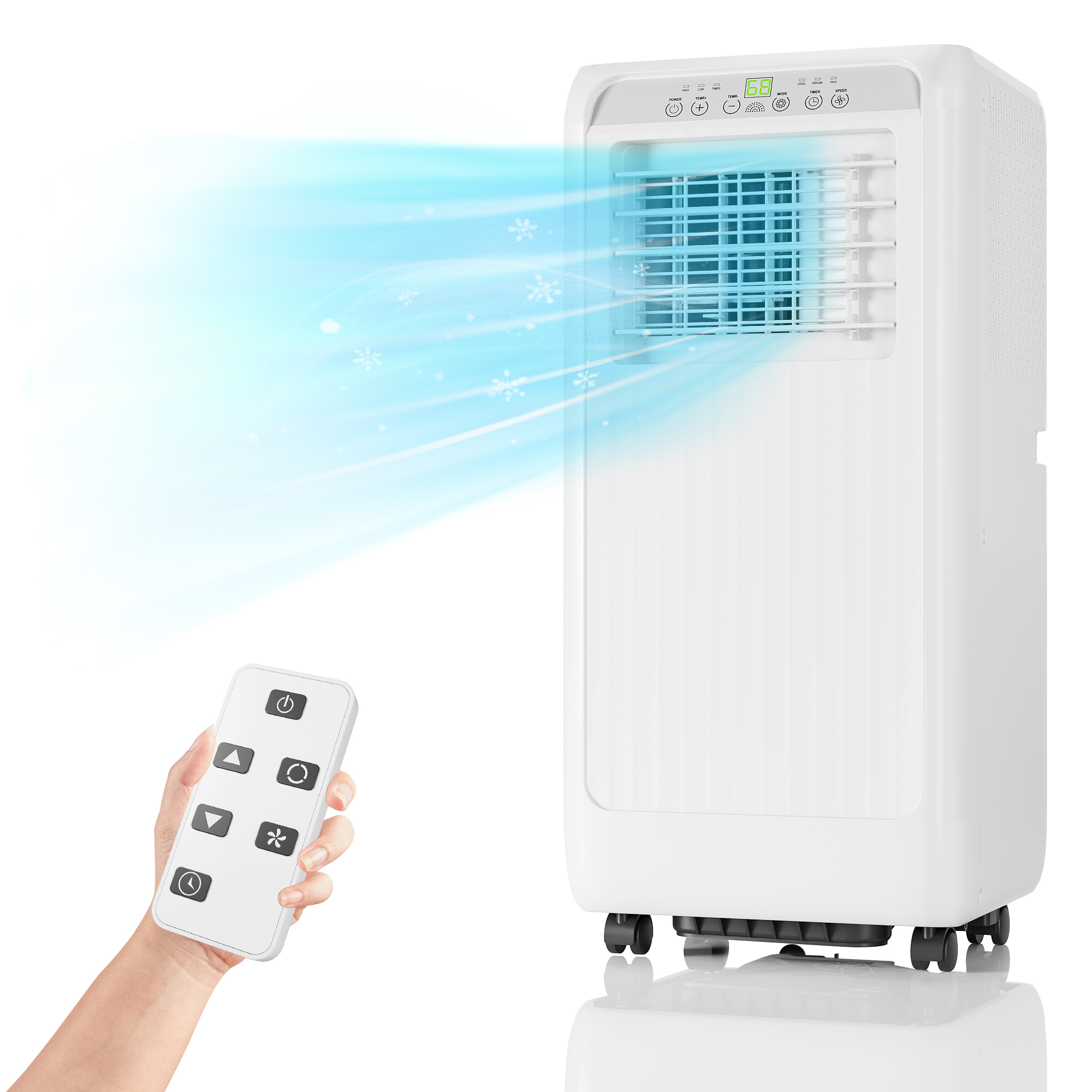 Portable Air Conditioner 8000 BTU 3 in 1 Cooling Fan Auto Evaporation w/ Remote - Picture 16 of 17