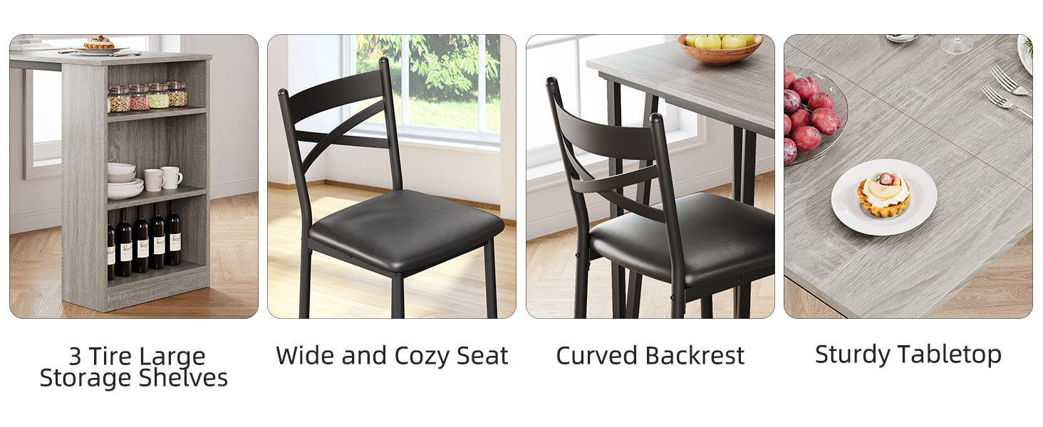 Taburetes de barra acolchados y ergonómicos de Garvee