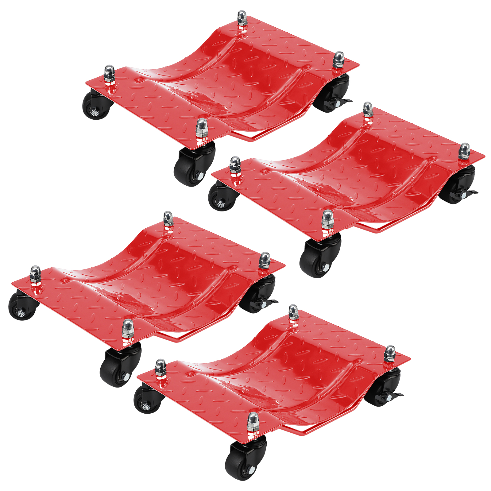 Wheel Dolly Heavy-Duty Car Tire Stake Vehicle Moving Dolly 6000 lbs 4 Pack - Picture 14 of 15