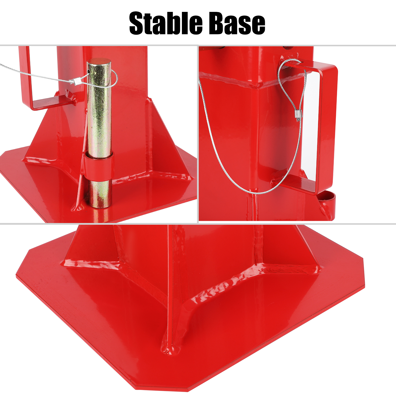 2PCS Car Jack Stand 12/22Ton Adjustable Height Pin Type Car Jack Stand W/ Lock