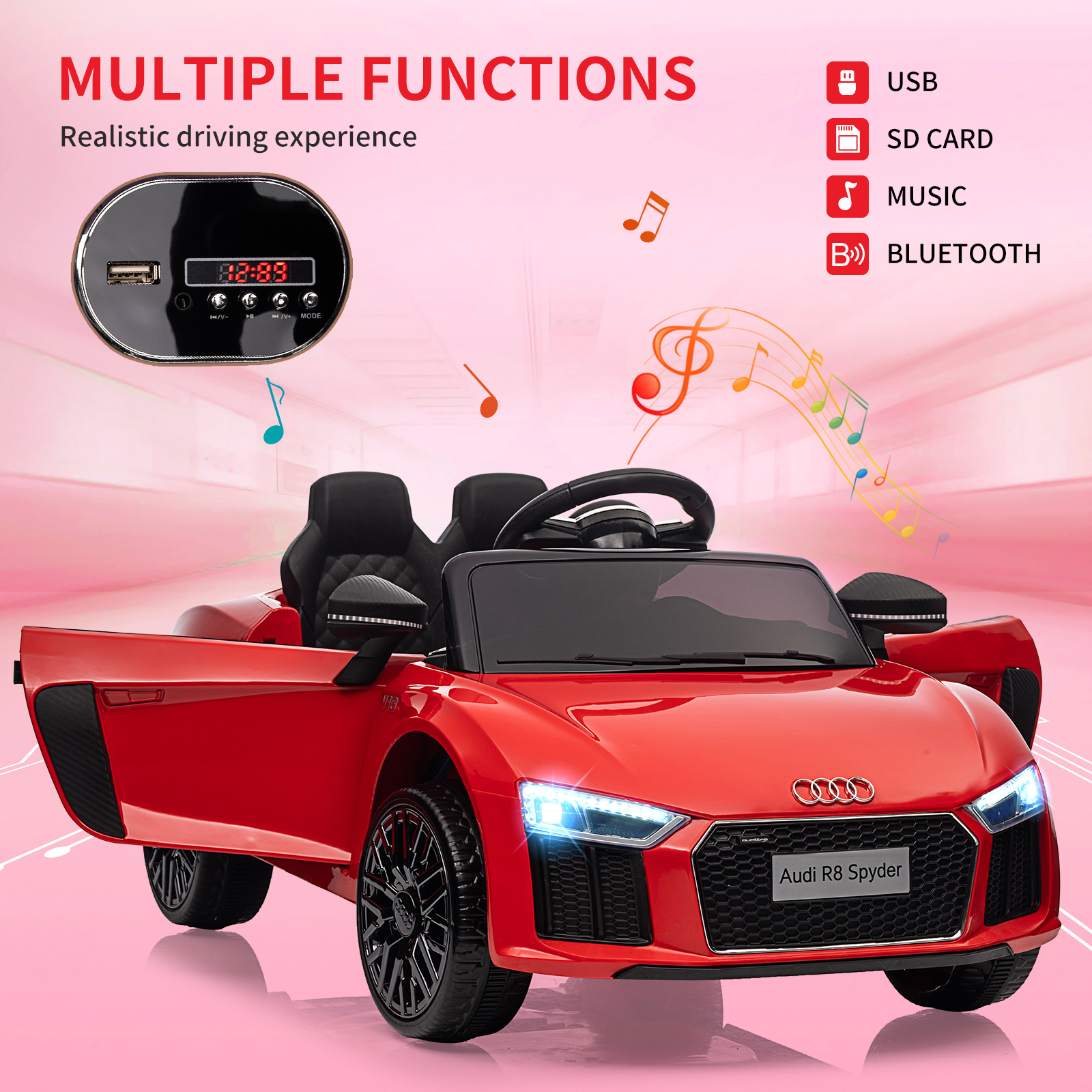 Vehículo infantil realista