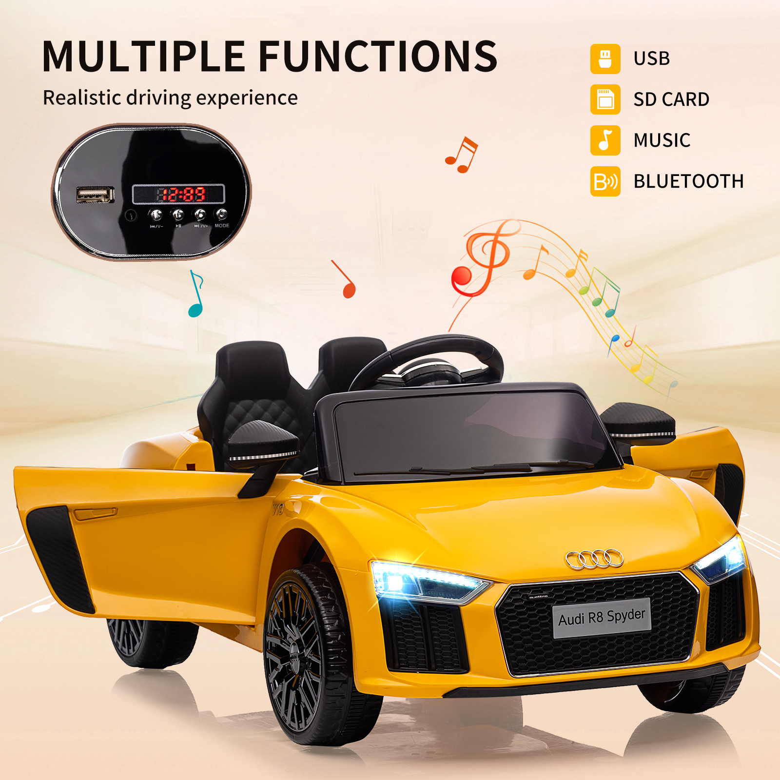 Vehículo infantil realista