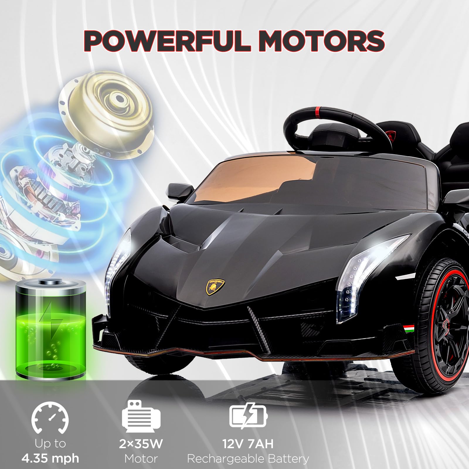 Vista lateral del coche eléctrico