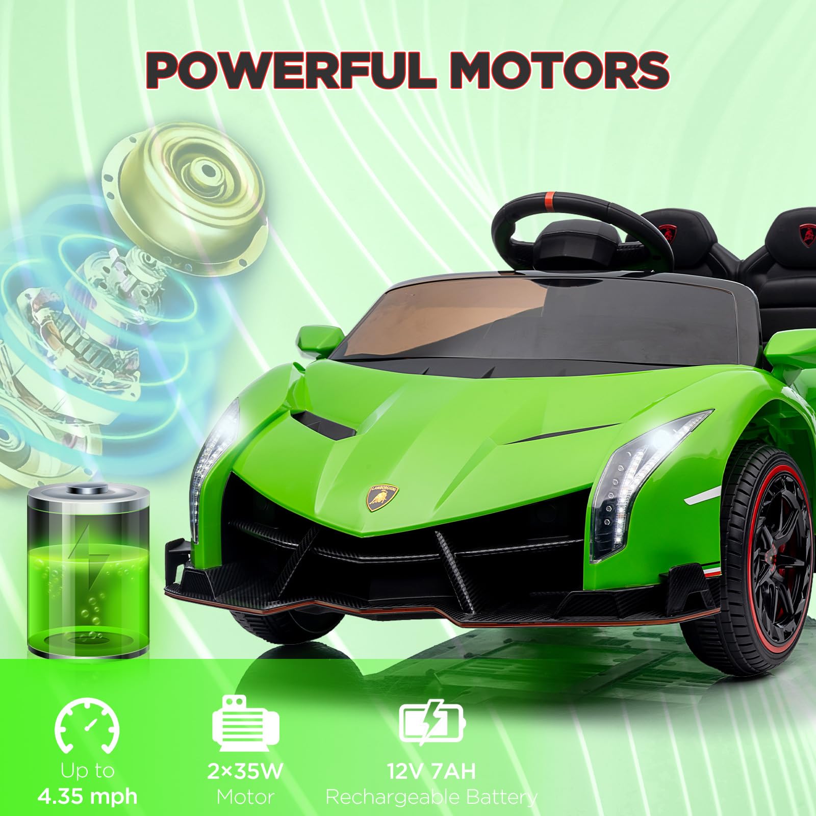 Vista lateral del coche eléctrico