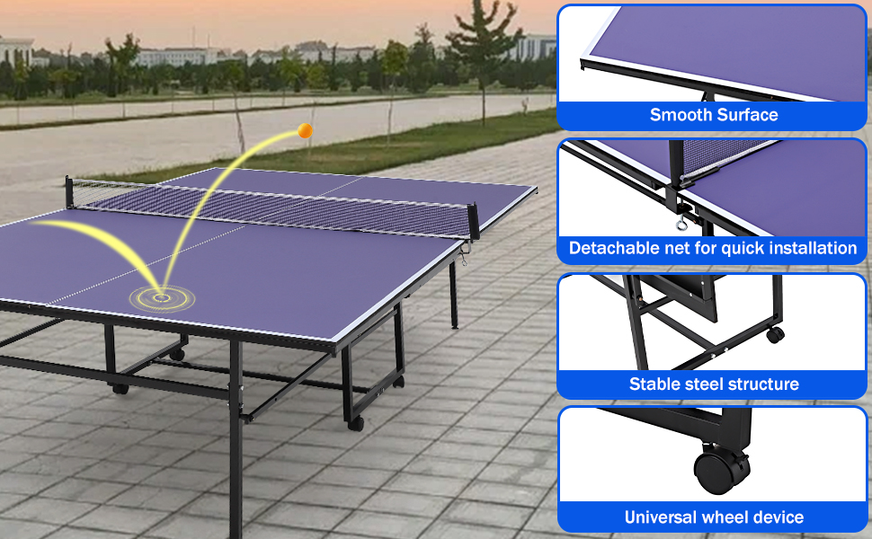 Mesa de ping pong modo entrenamiento individual