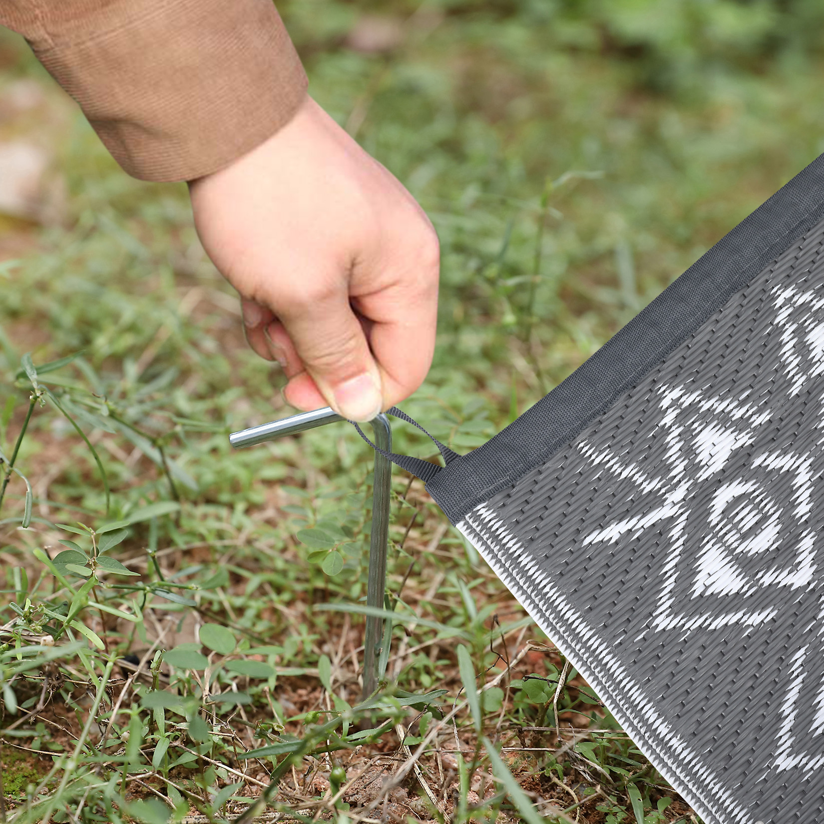 Outdoor Rug Patio Waterproof Mat Camping Carpet Outside Area Plastic Straw Rugs - Picture 28 of 74