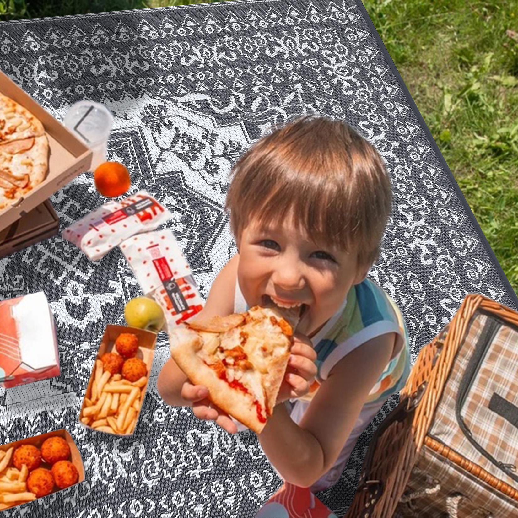 Outdoor Rug Patio Waterproof Mat Camping Carpet Outside Area Plastic Straw Rugs - Picture 57 of 74