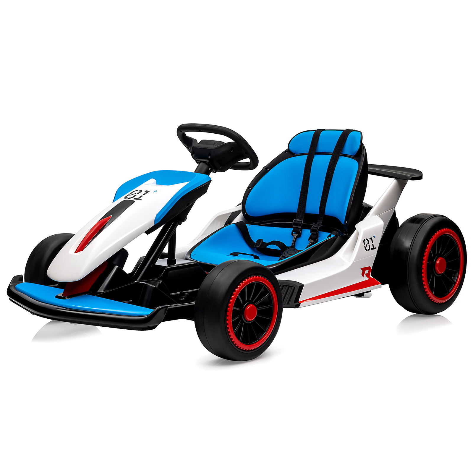 24V 7Ah Ride On Go Kart Electric Drift Kart Race Car Kids Ride On Racing Toy US