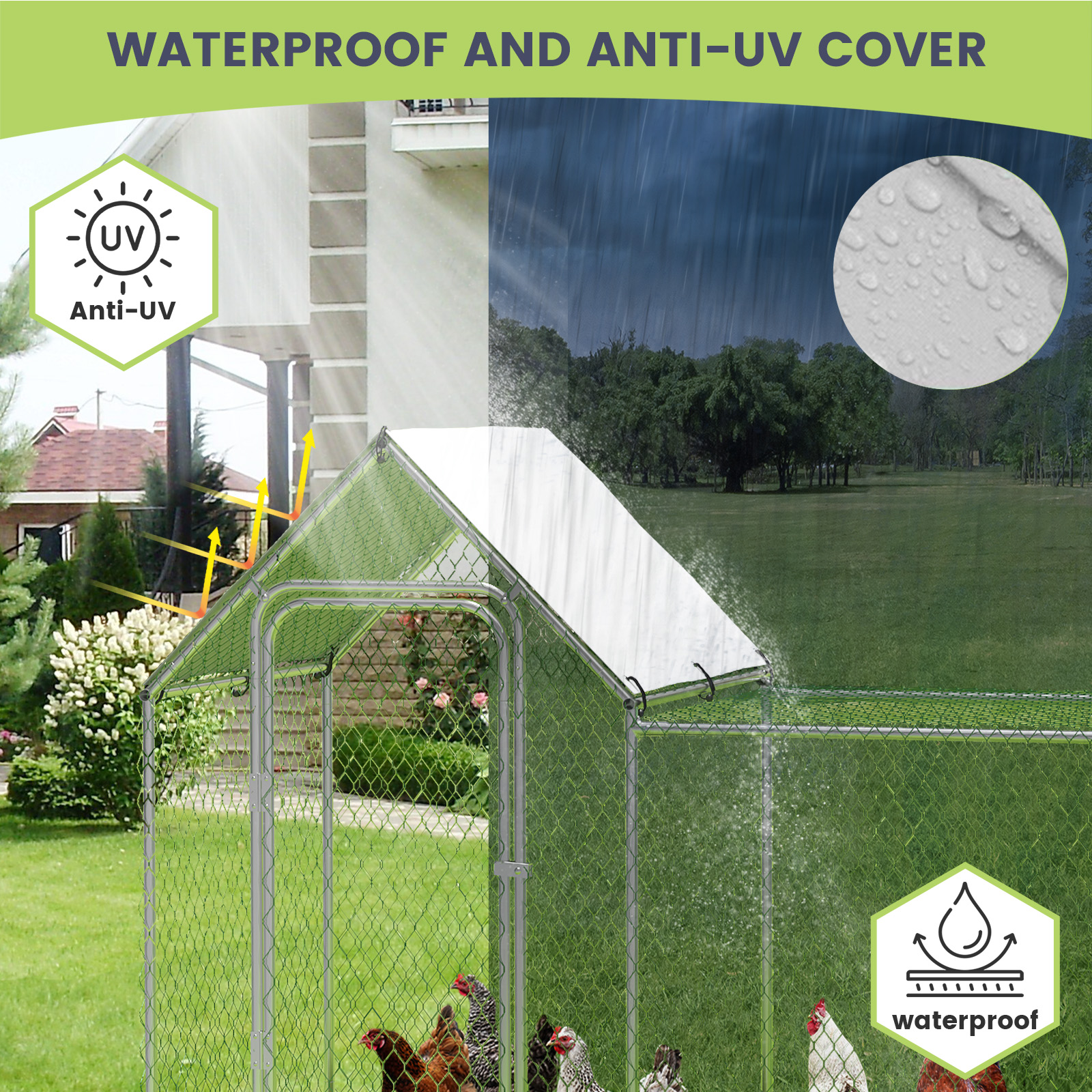 Cubierta Impermeable y Protección UV