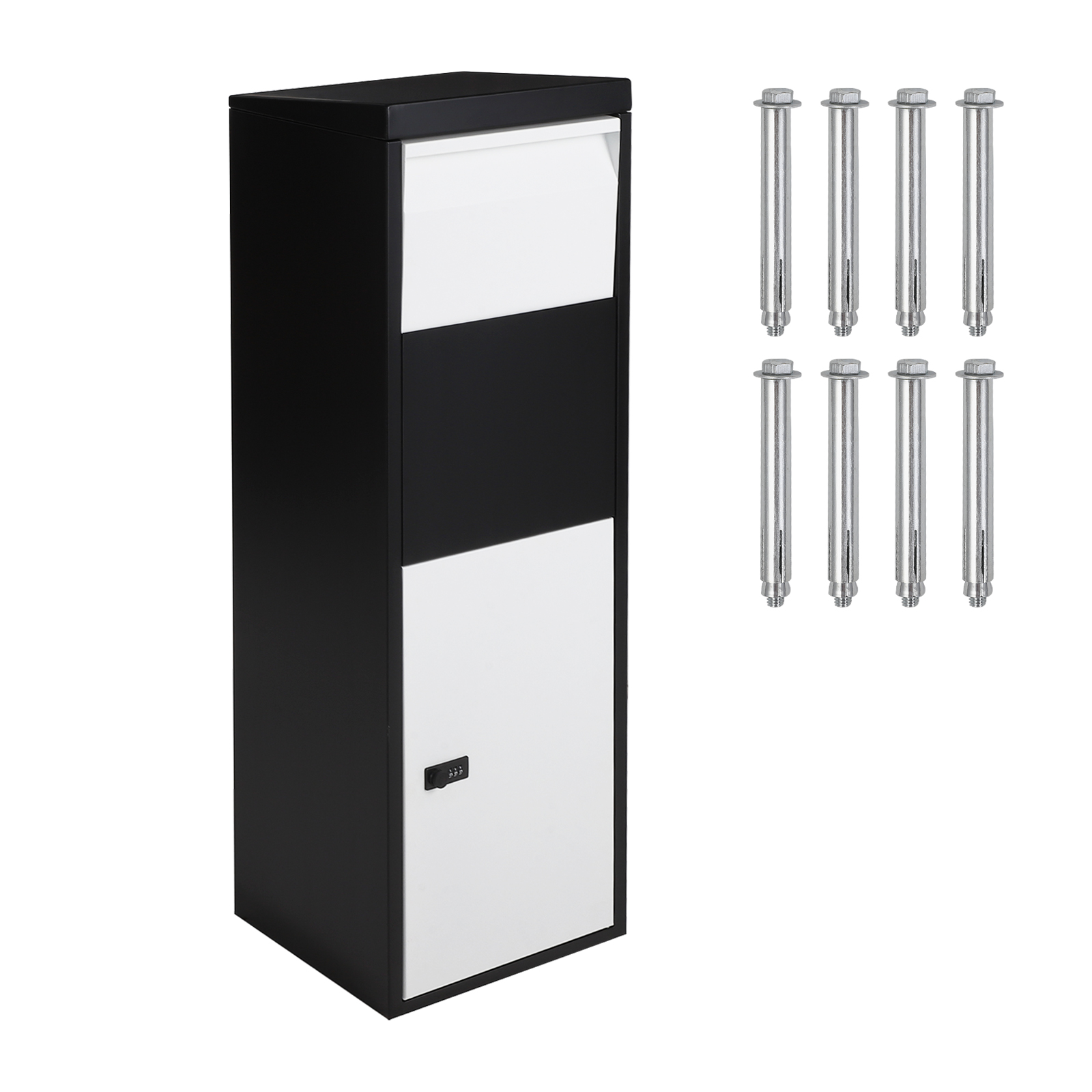 US Package Delivery Box with Combination Lock Anti-Theft Mailbox Parcel Drop Box