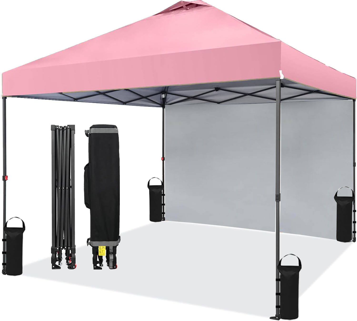 Tent Folding Party Tent W/ Sidewall & Vented Roof