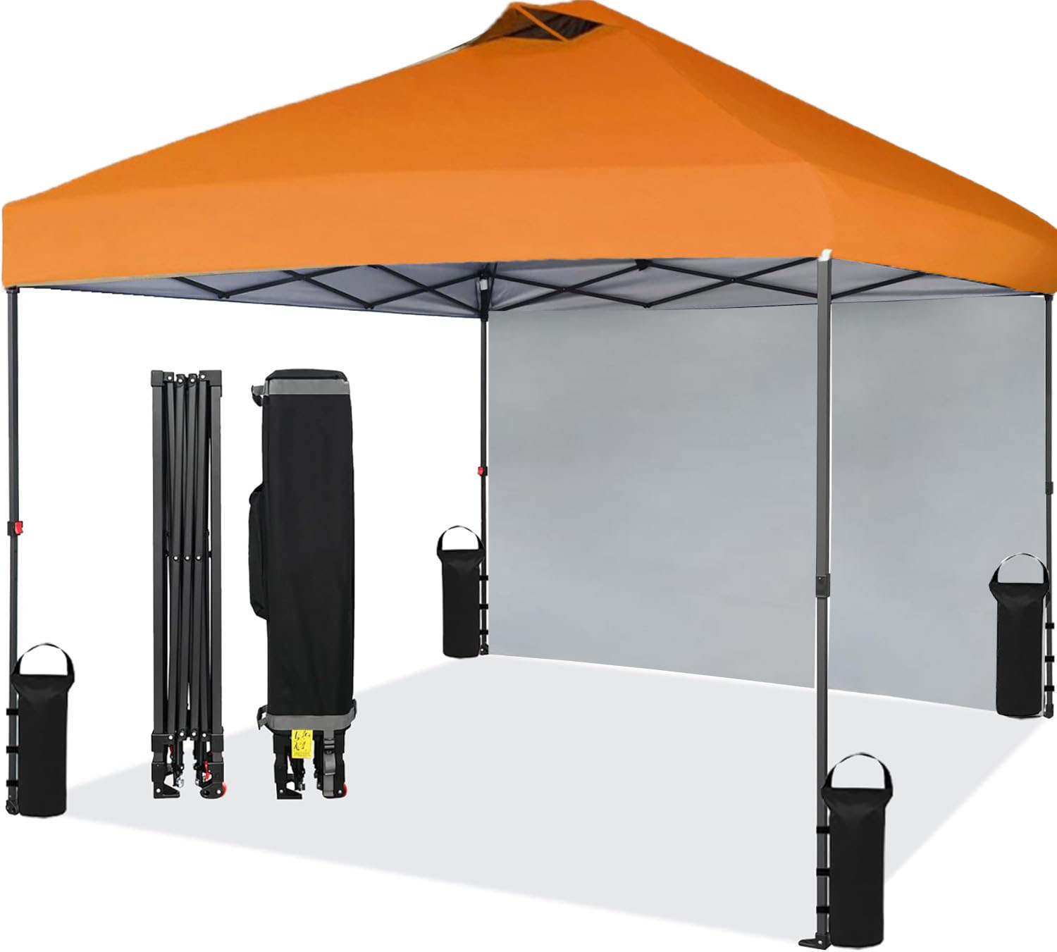 Tent Folding Party Tent W/ Sidewall & Vented Roof