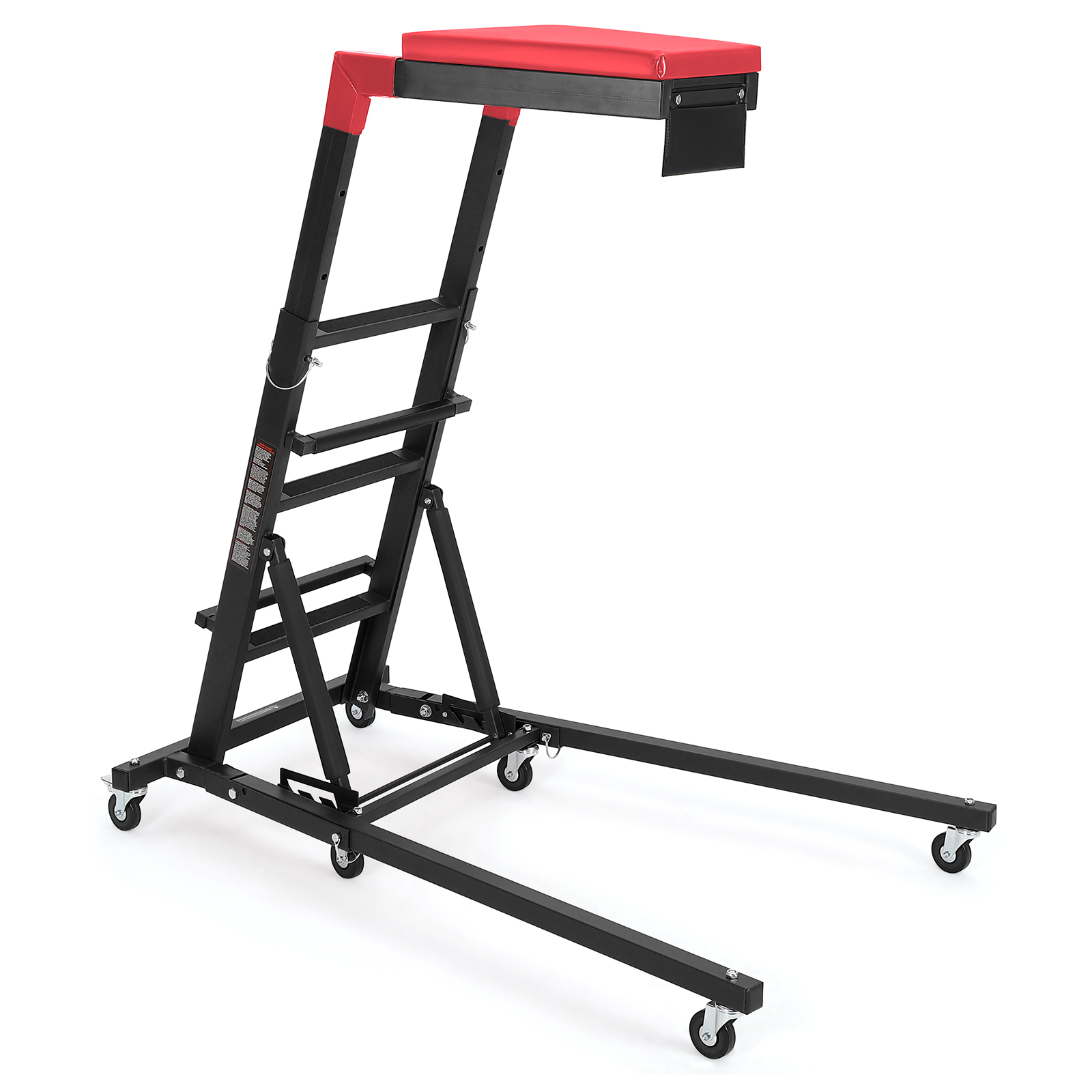 Topside Engine Creeper 400lb, Adjustable Height 42.5-68 in, Collapsible Platform