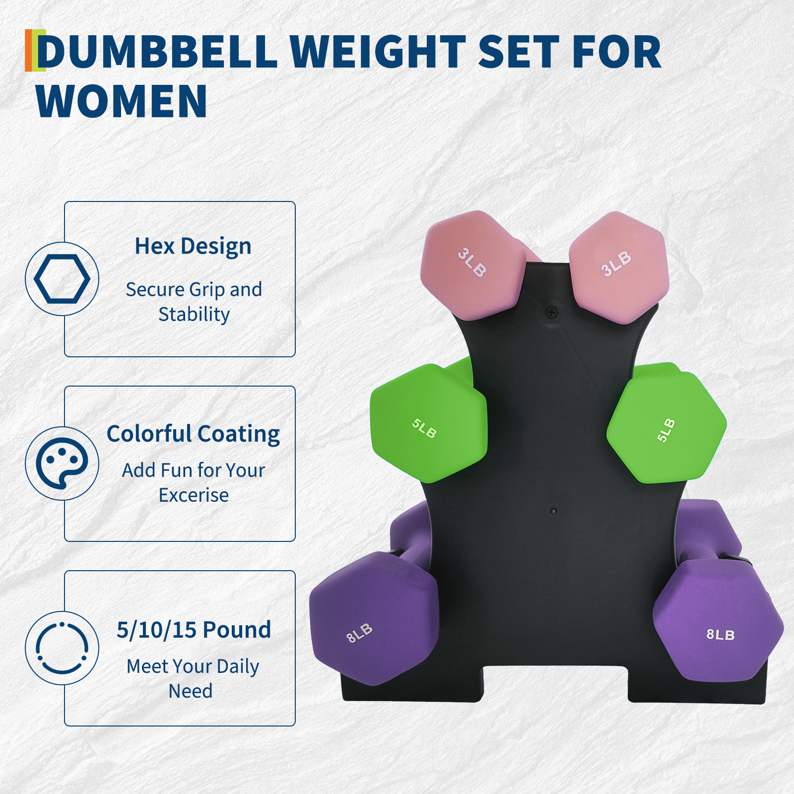 Hexagonal Non-Rolling Dumbbell Design