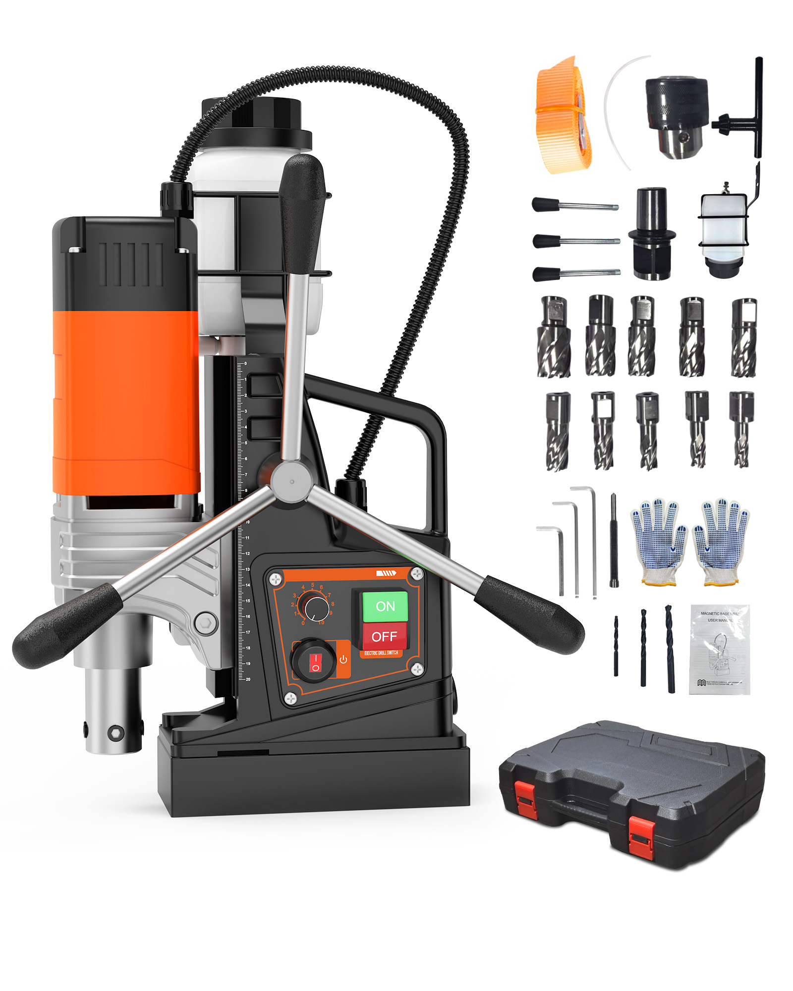 Magnetic Drill Press with Copper Motor and Magnetic Base for Metal Drilling