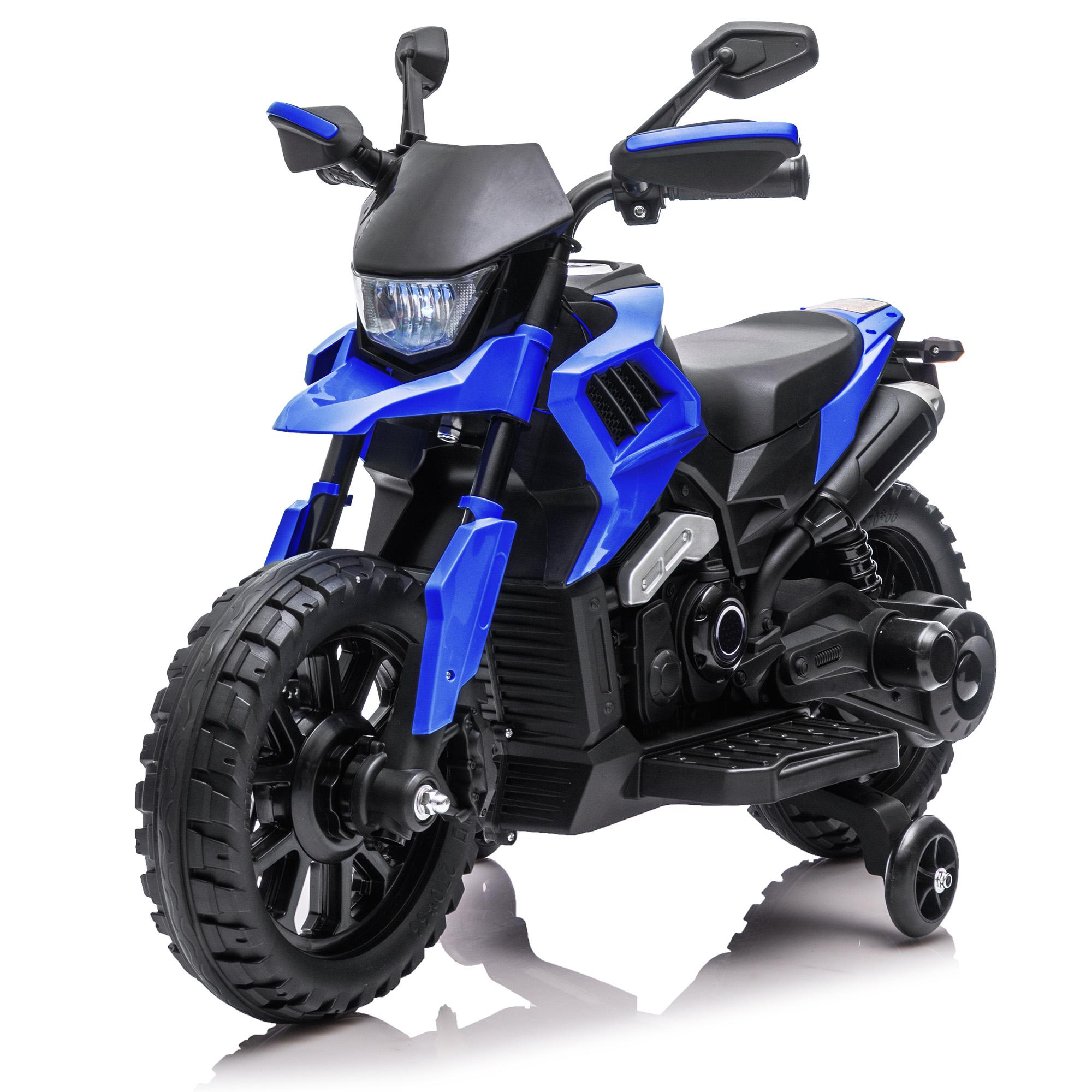 6V Kids Ride On Motorcycle Toy Training Wheels Adjustable Speed Headlight Music