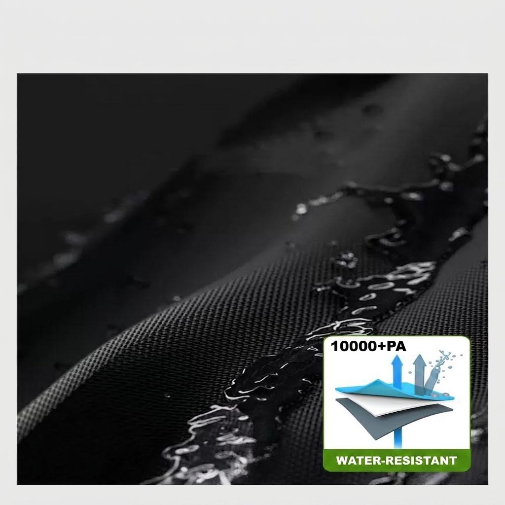 Wind-resistant buckle straps secure hanging chair cover