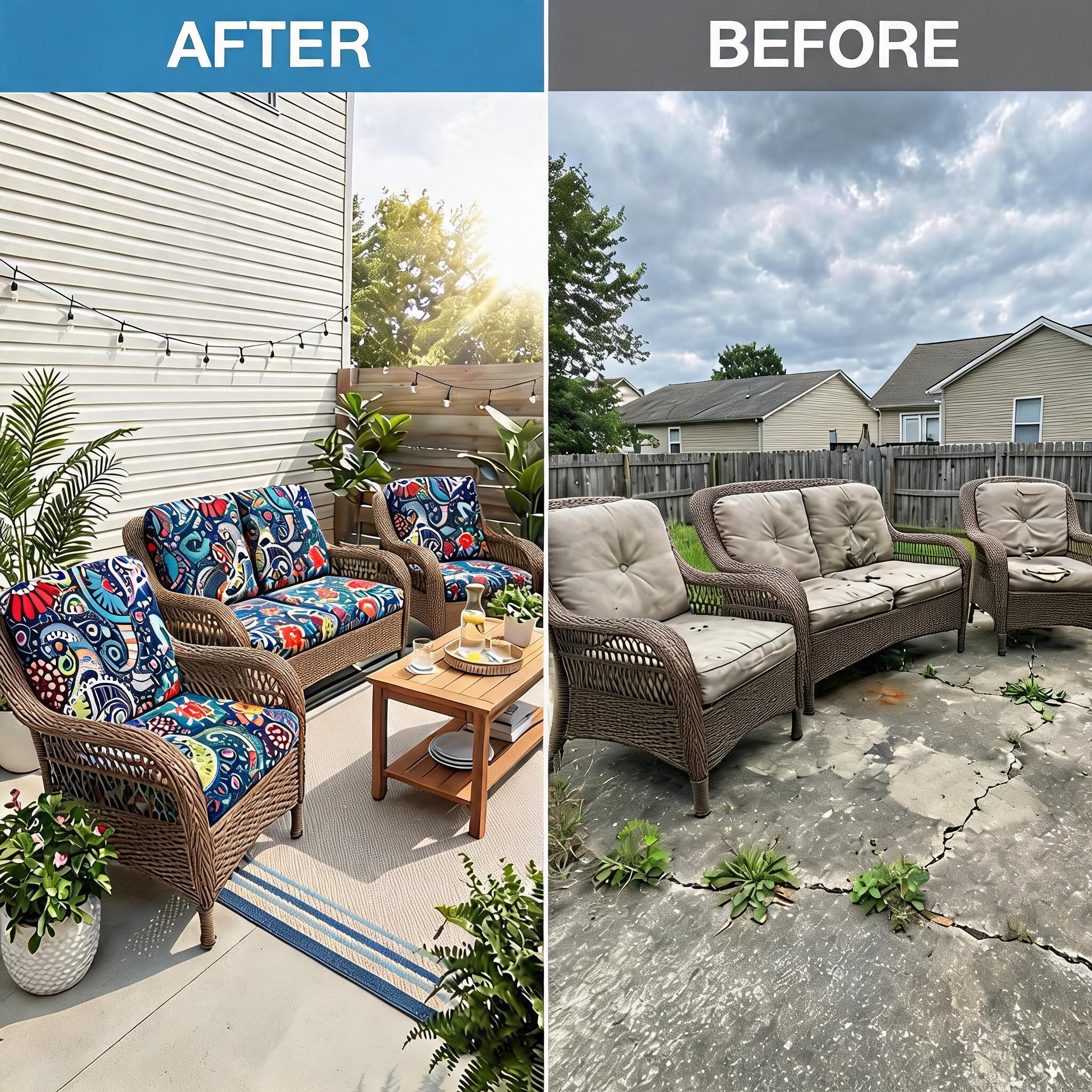Paisley cushion covers for outdoor chairs and sofas