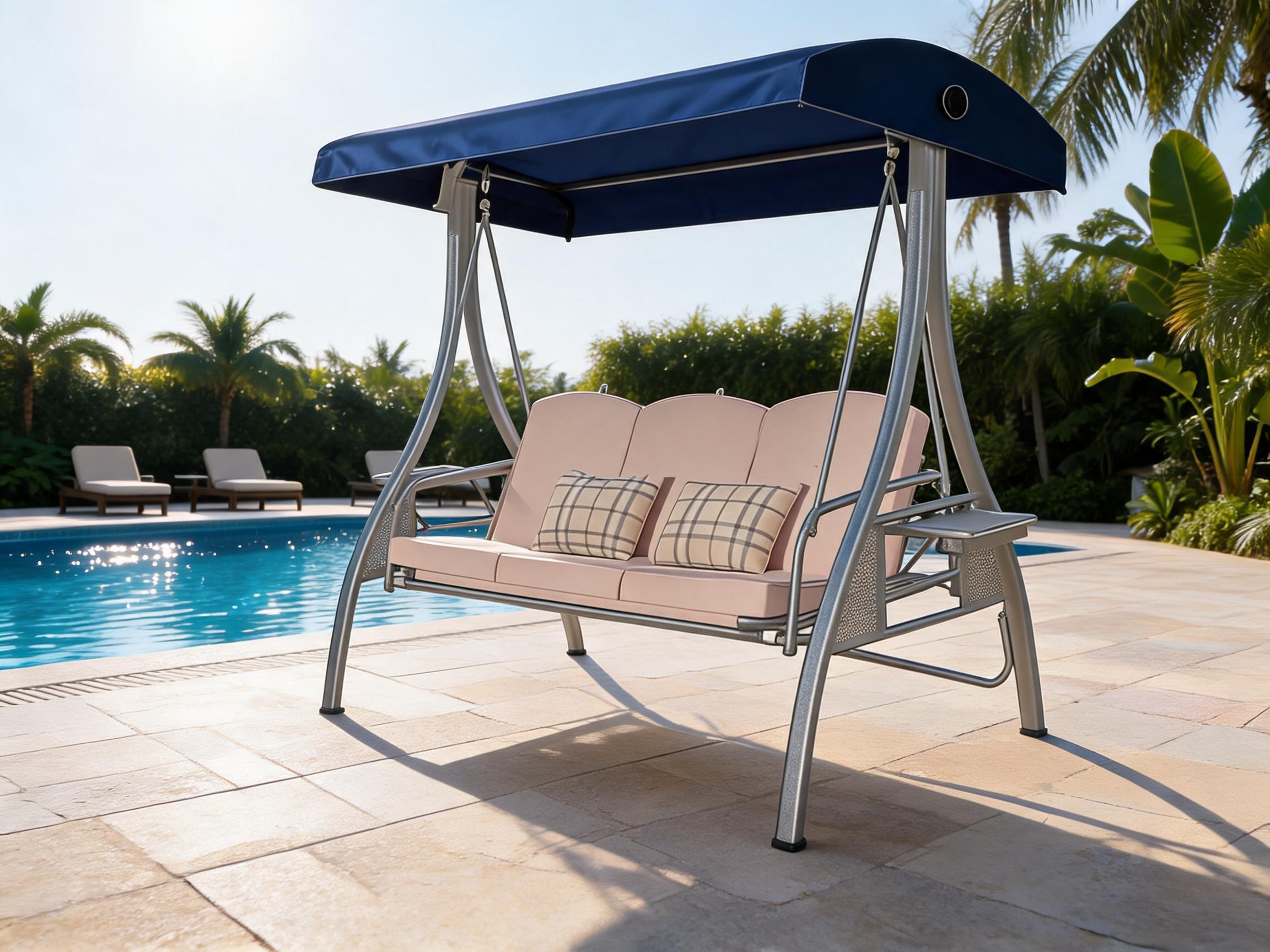 Water-resistant outdoor swing canopy replacement cover