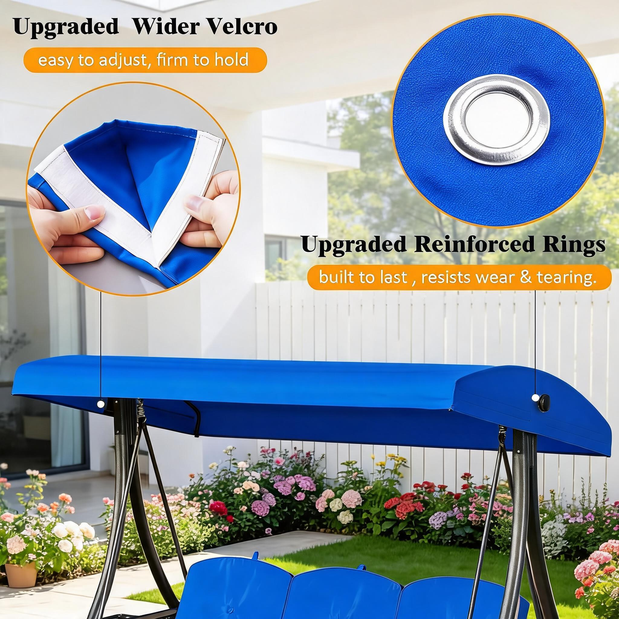 Garvee patio swing replacement canopy features and dimensions
