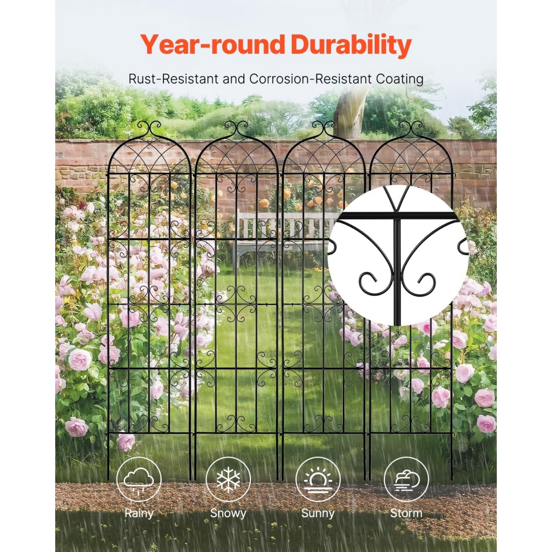 Metal trellis for roses clematis ivy and jasmine