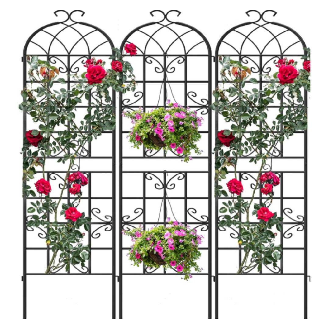 Garvee 3-pack 87 x 20 inch metal garden trellis