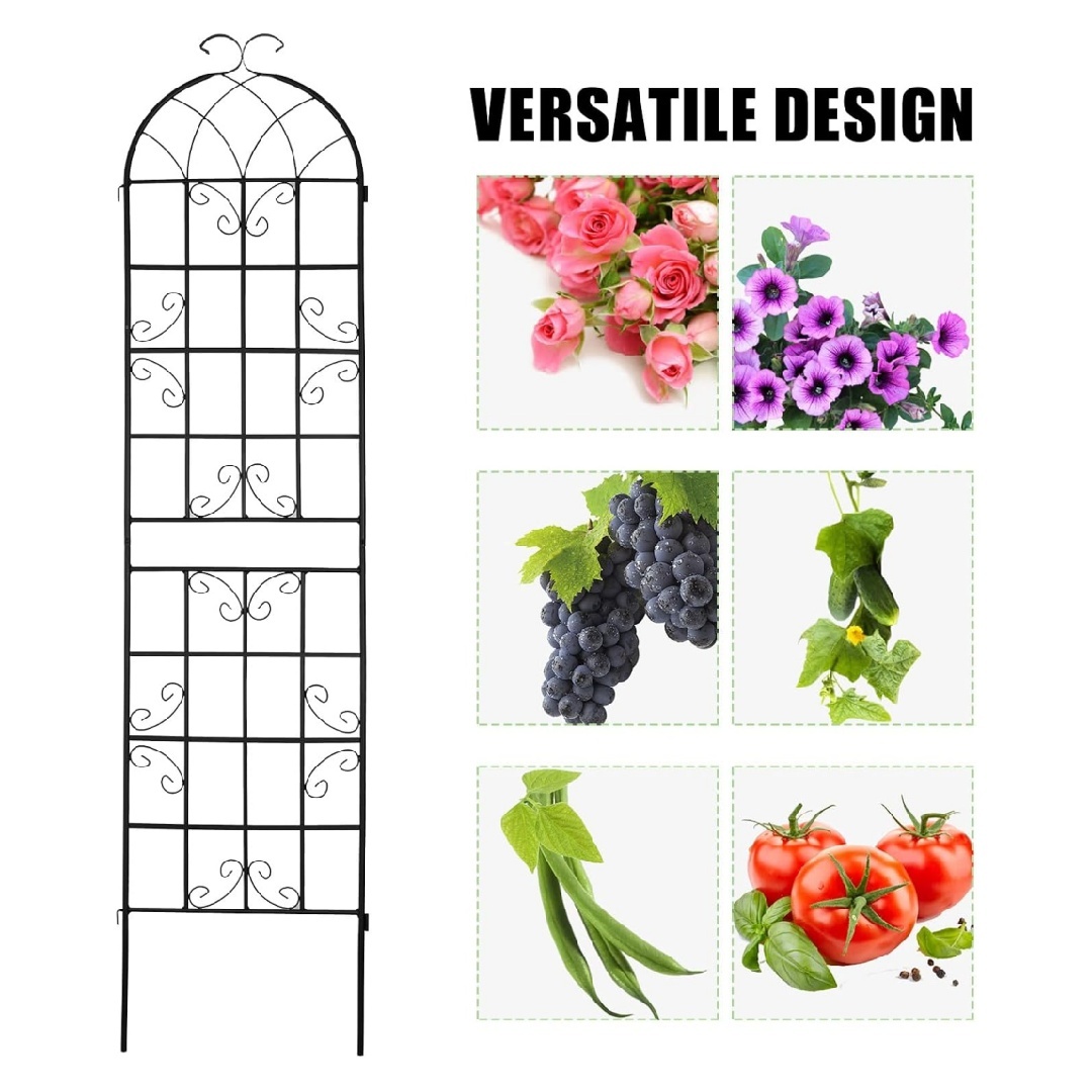 Rust-resistant powder-coated outdoor trellis