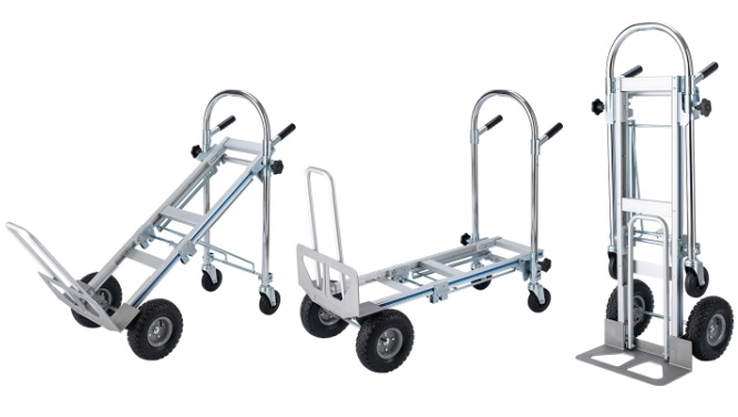 Aluminum Folding Hand Truck 550 LBS Capacity Convertible Hand Truck Dolly Cart