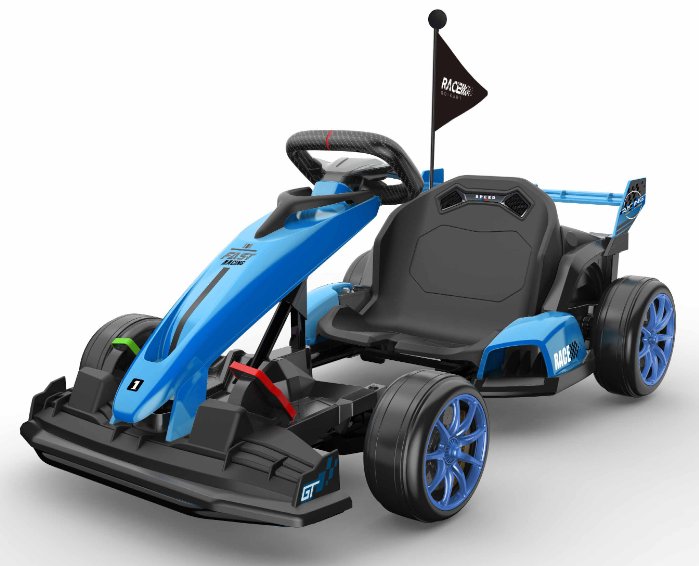 24V Electric Drift Kart 7.5mph Variable High Speed Drifting Ride On Car Race Toy