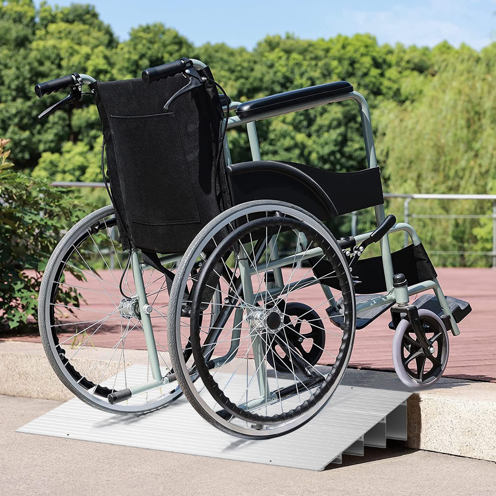 Wheelchair Ramp Portable Aluminium Threshold 1"/2"/3"/4"/5" Rise 700lb