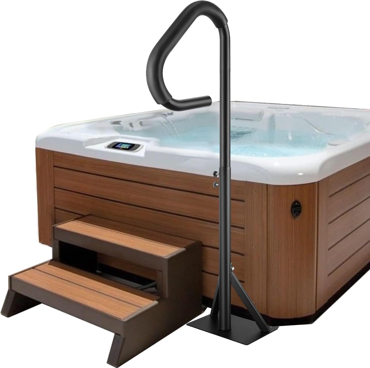 Hot Tub Handrail Spa Side Handrail Adjustable Height 360 Rotatable - Picture 14 of 15