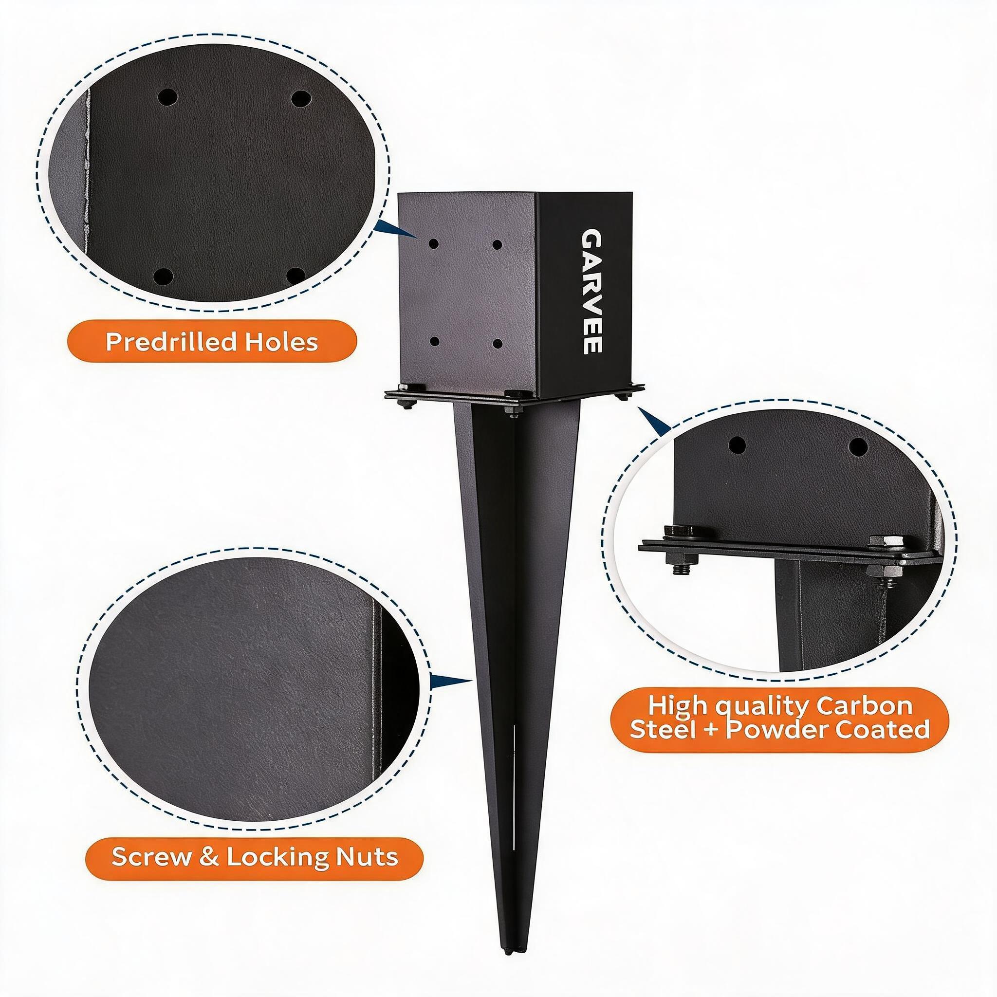 Elevated Post Socket Prevents Wood Rot and Water Damage