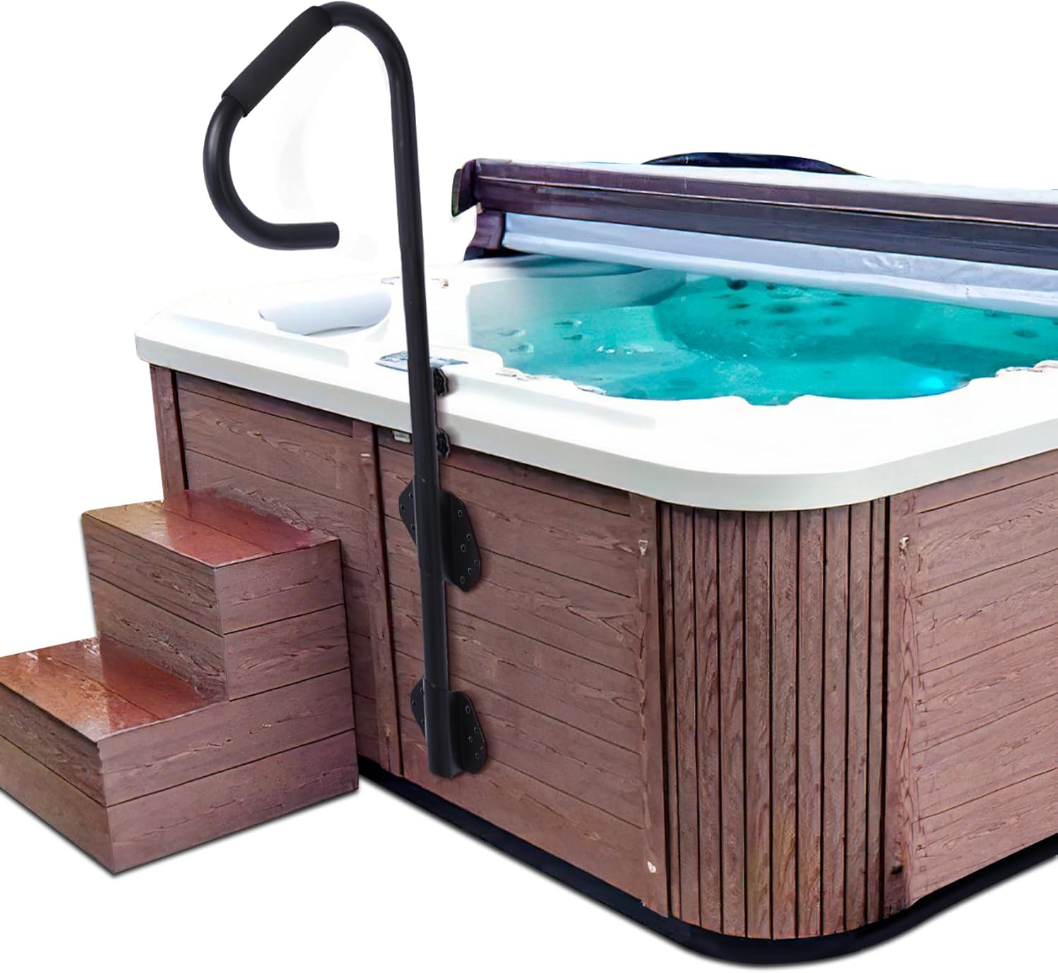 Hot Tub Handrail Spa Side Handrail Adjustable Height 360 Rotatable - Picture 15 of 15