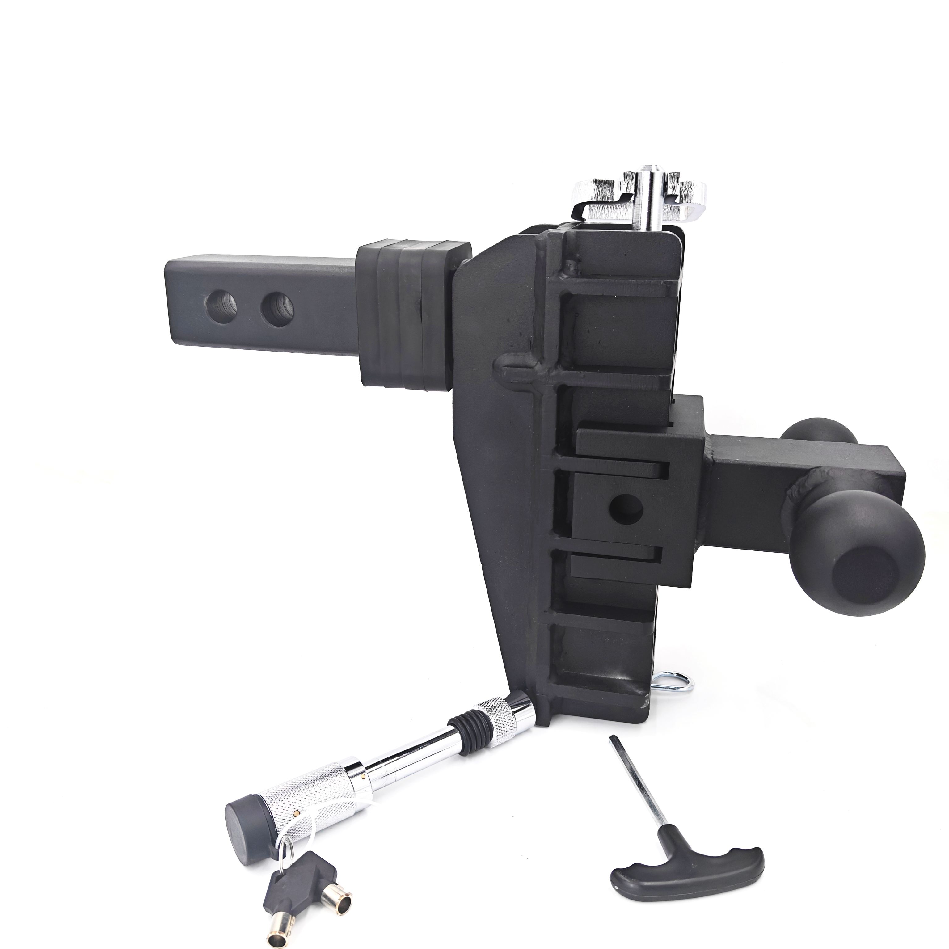 2.5" Receiver 6"/8'' Drop Adjustable Towing Hitch 2/3 Ball Mount Trailer 25000lb - Picture 9 of 12