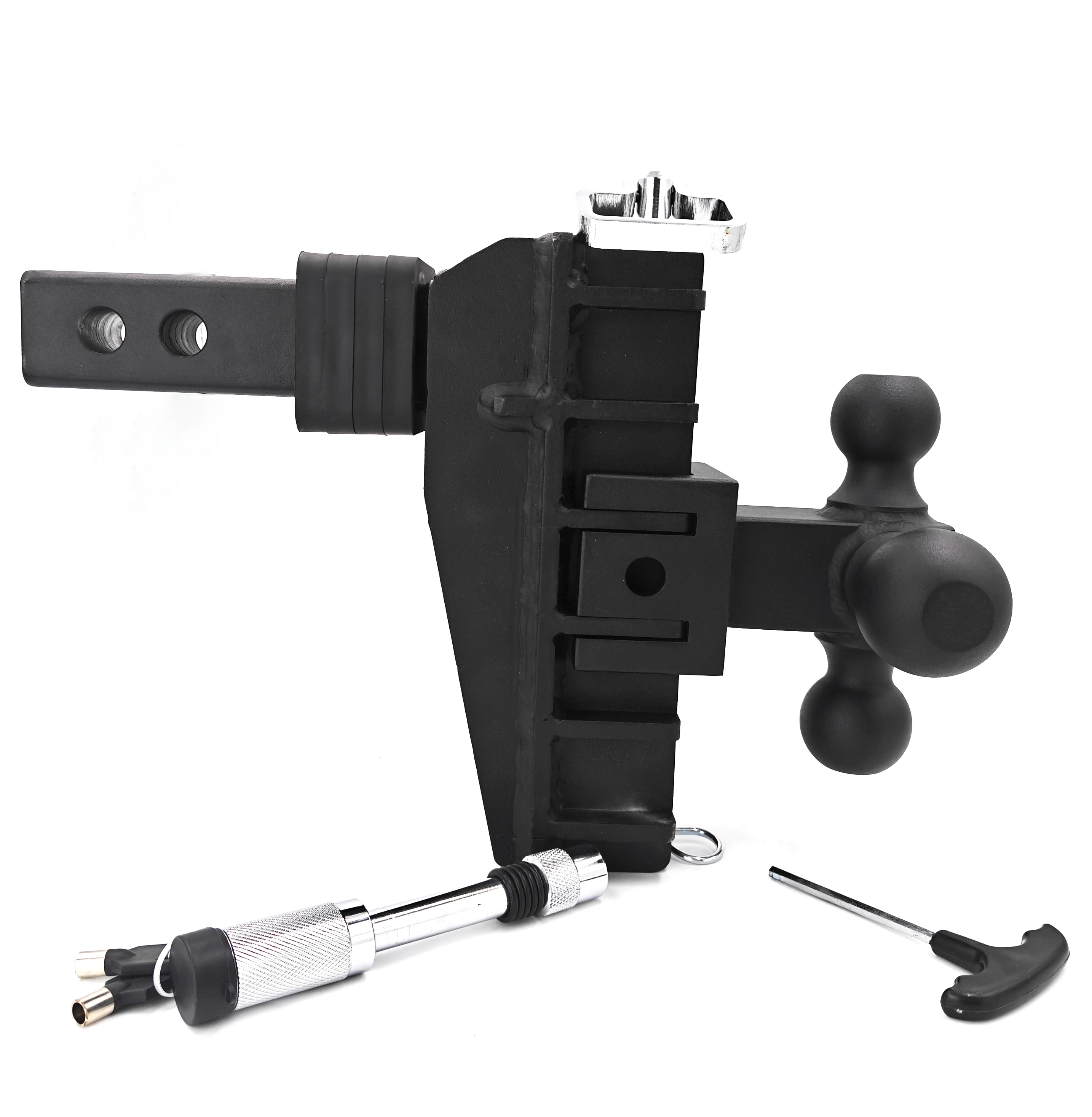 2.5" Receiver 6"/8'' Drop Adjustable Towing Hitch 2/3 Ball Mount Trailer 25000lb - Picture 10 of 12