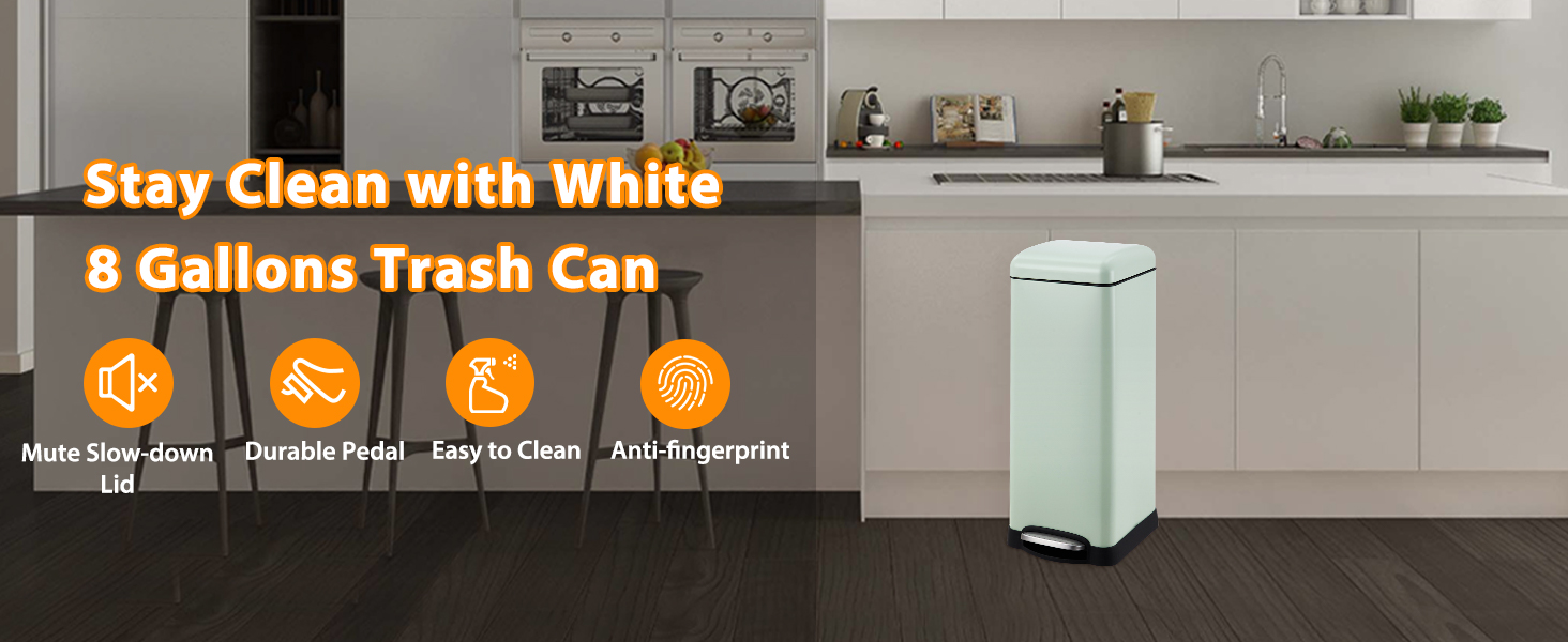 Modern Trash Can