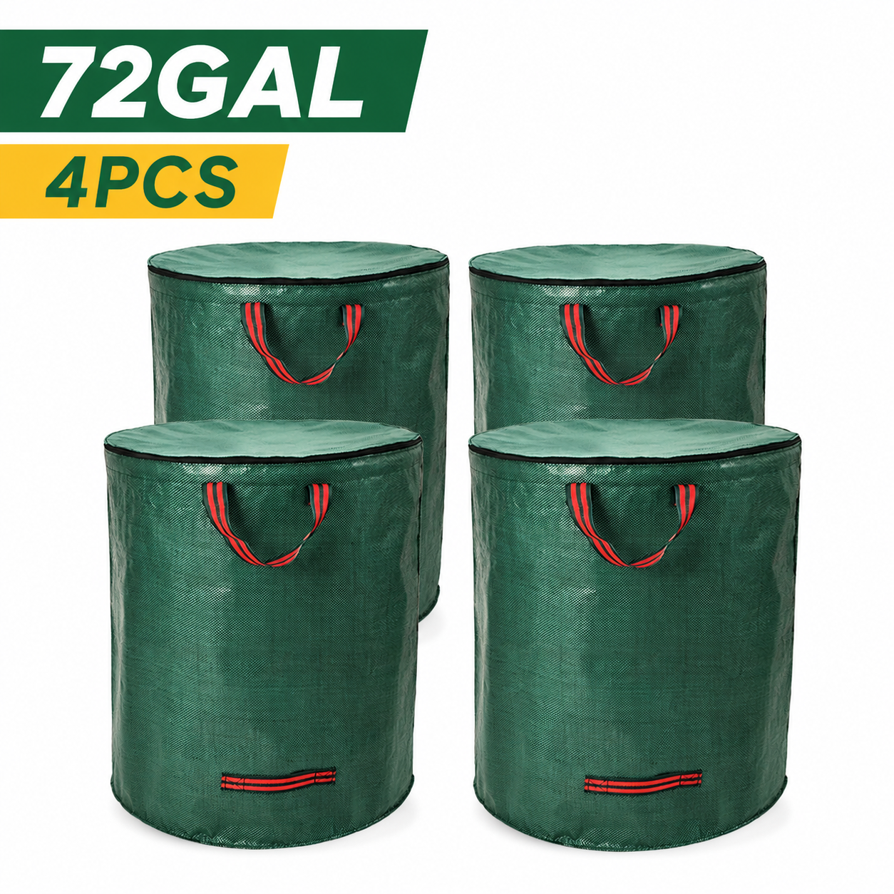 Garvee four-pack 72-gallon reusable garden waste bags