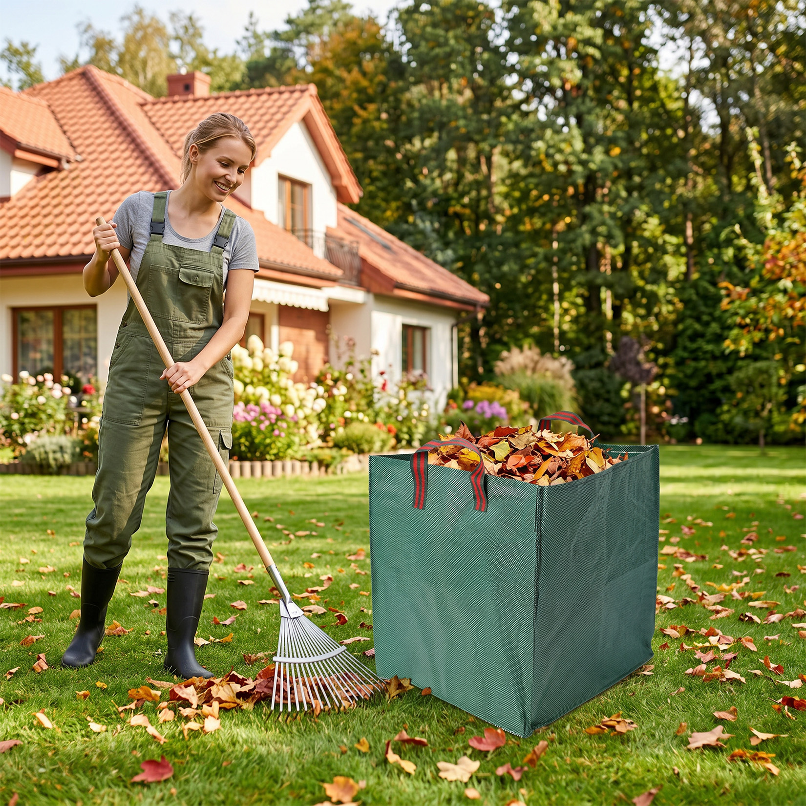 Garvee 72 gallon reusable yard waste bag dimensions and capacity