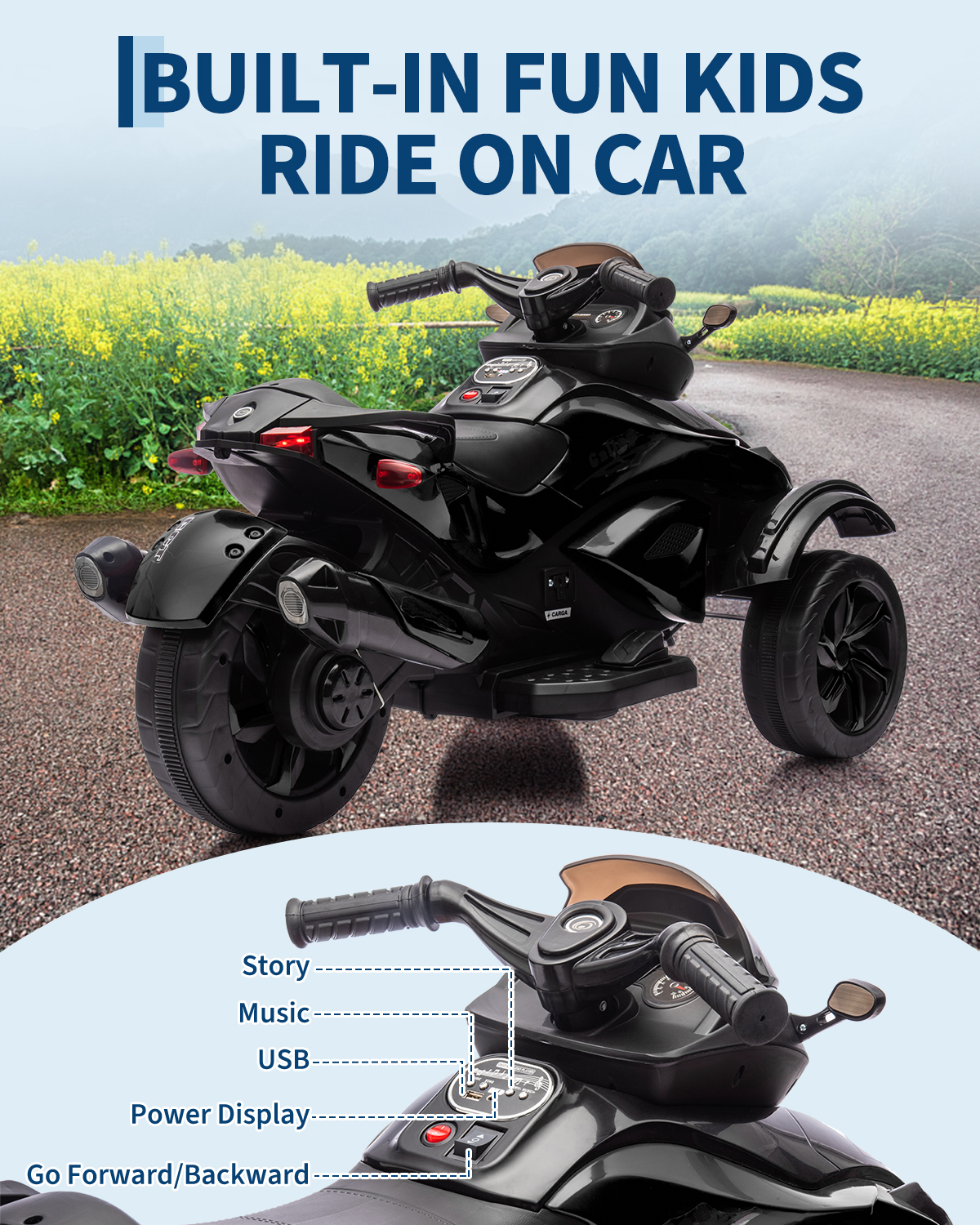 12V Kids Electric Ride-On ATV