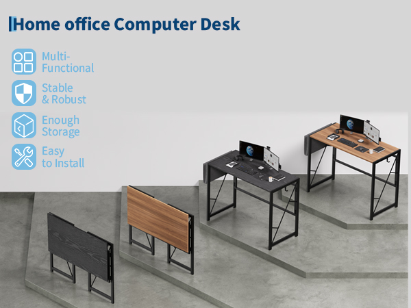 Scrivania pieghevole GARVEE per home office e piccoli spazi